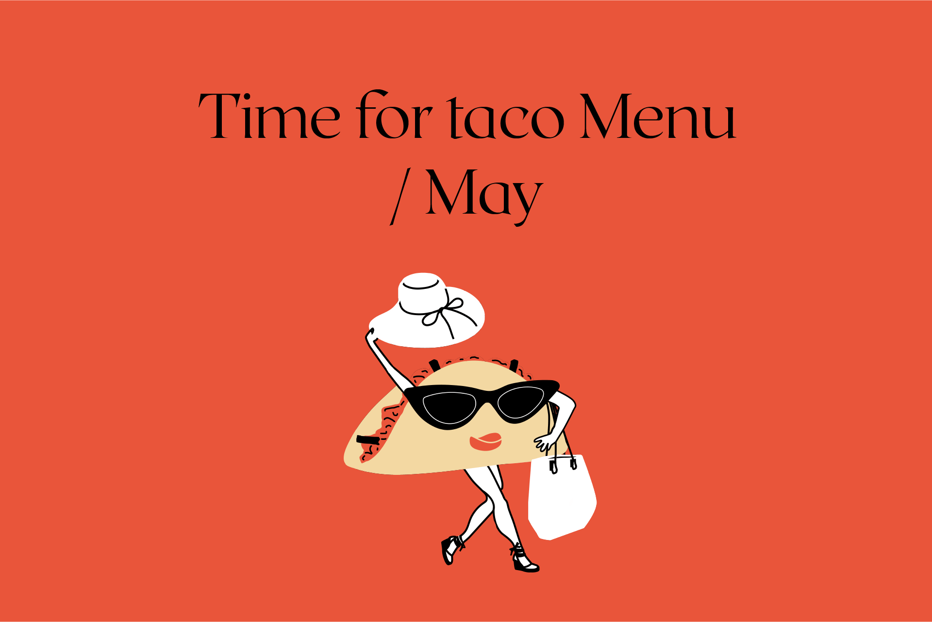 Time for taco Menu / May