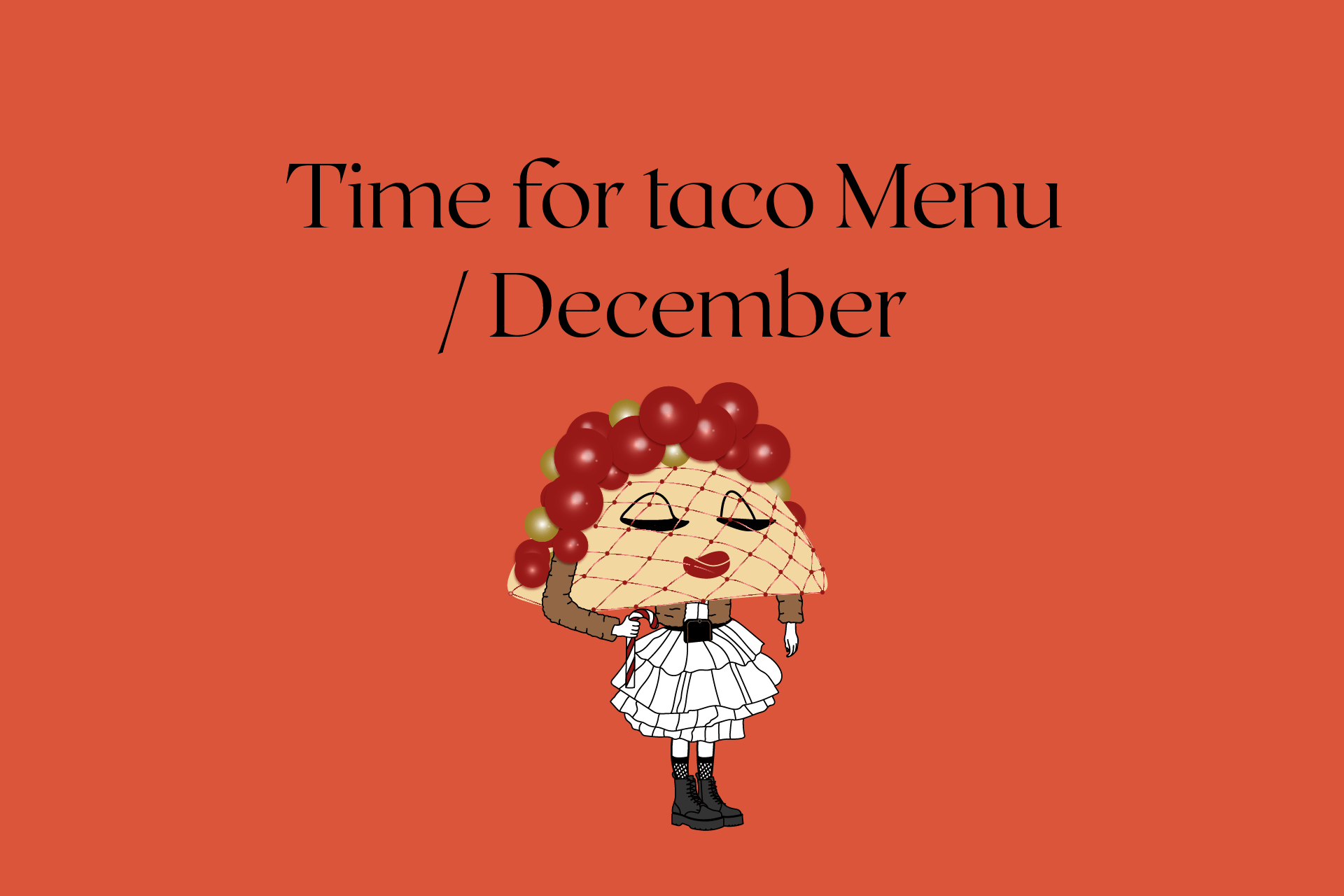 Time for taco Menu / December