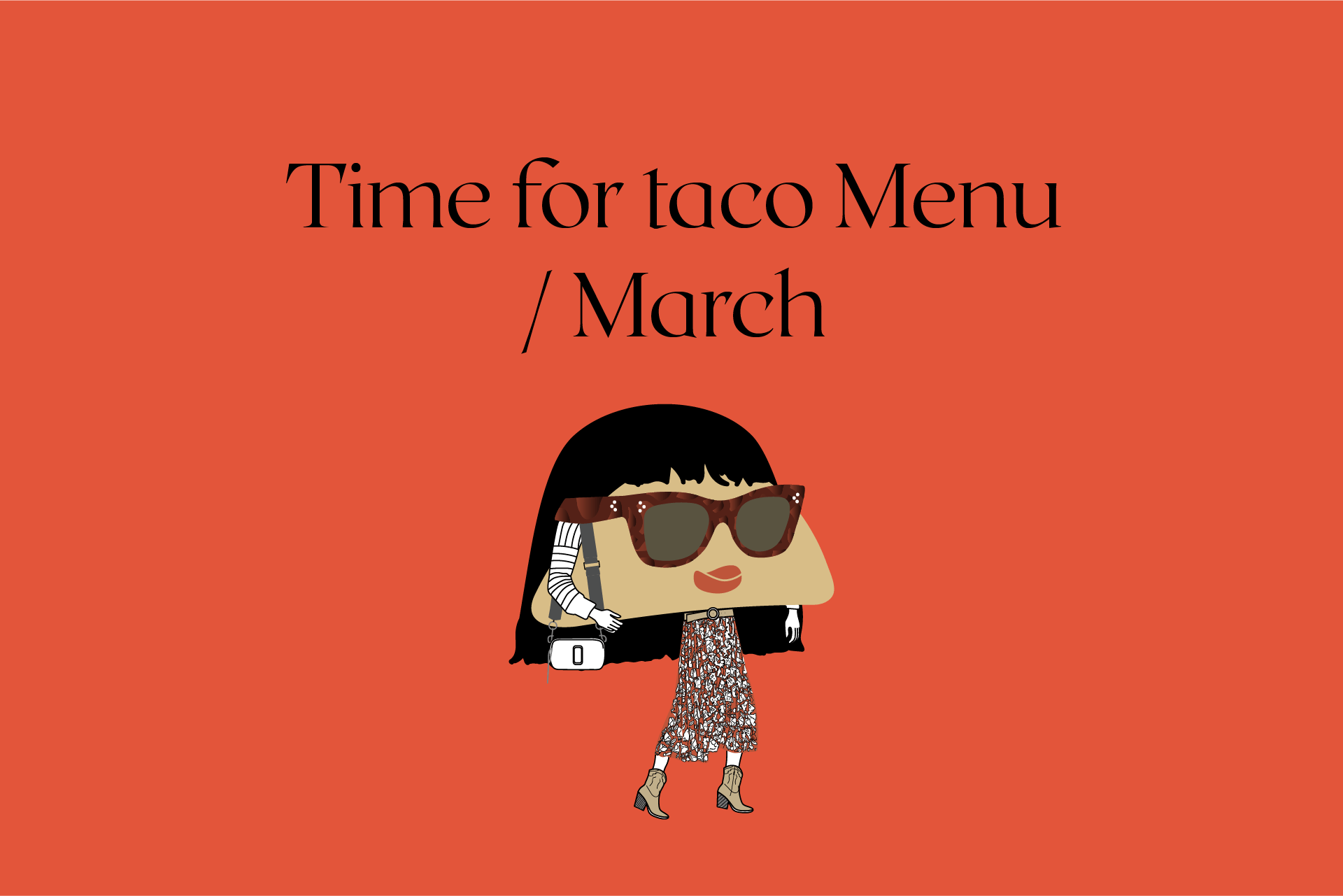 Time for taco Menu / March