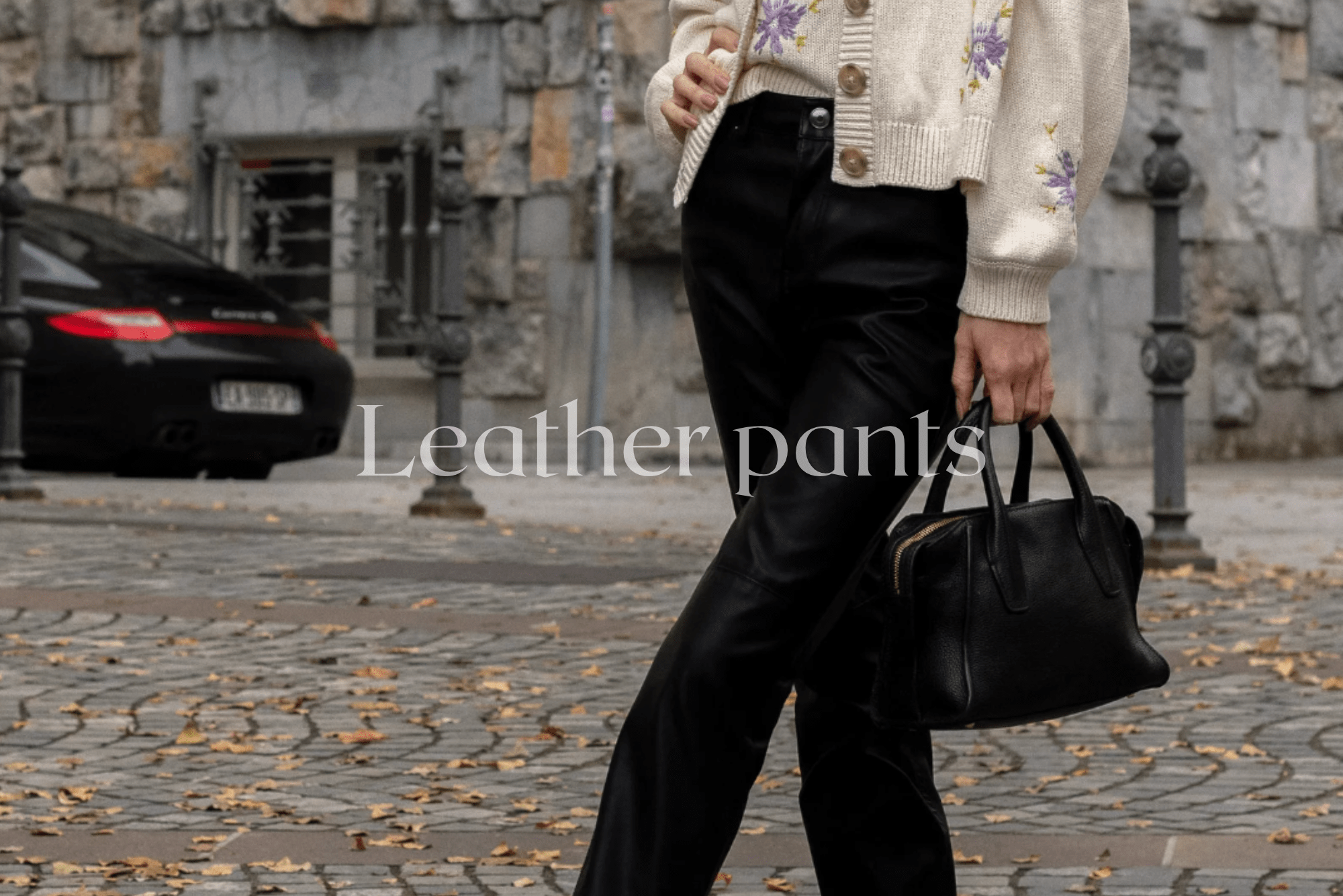 Leather pants: The most statement pants are back