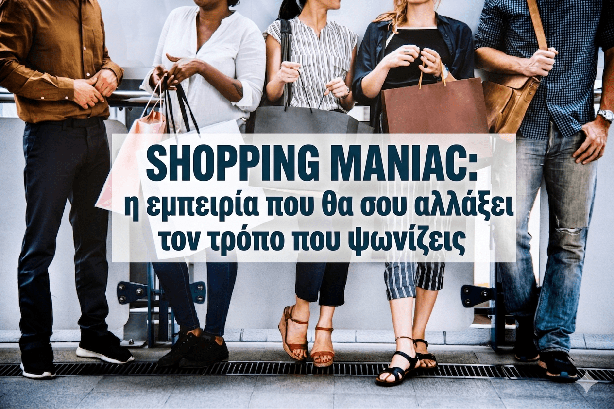 SHOPPING MANIAC : η εμπειρία που θα σου αλλάξει τον τρόπο που ψωνίζεις